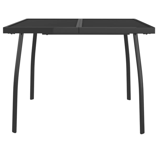 vidaXL Puutarhapöytä antrasiitti 100x100x72 cm teräsverkko