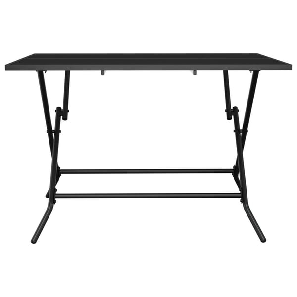 vidaXL foldbart havebord 110x80x72 cm stål og meshstof antracitgrå
