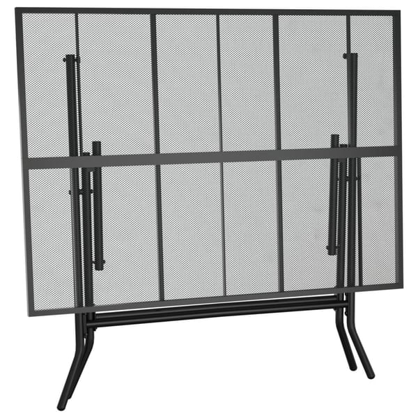 vidaXL foldbart havebord 110x80x72 cm stål og meshstof antracitgrå