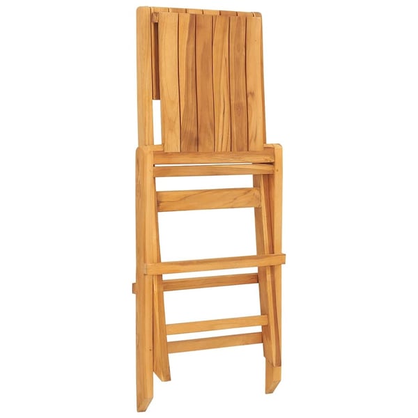 vidaXL Klappstoler 2 stk 47x61x90 cm heltre teak