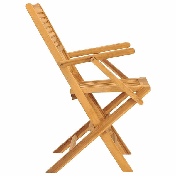 vidaXL Klappstoler 2 stk 55x62x90 cm heltre teak
