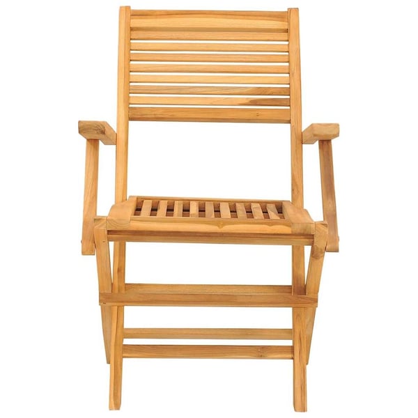 vidaXL Klappstoler 2 stk 55x62x90 cm heltre teak