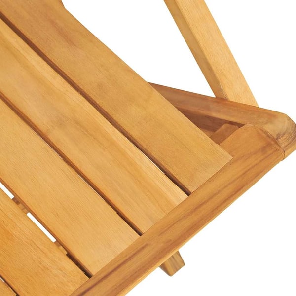 vidaXL Klappstoler 2 stk 55x61x90 cm heltre teak
