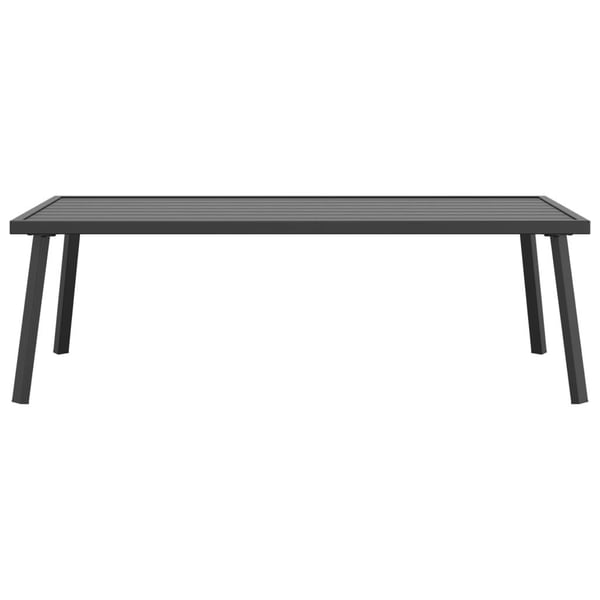 vidaXL havebord 110x55x35 cm stål antracitgrå