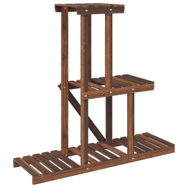 vidaXL Blomsterstativ 81x25x75,5 cm heltre gran