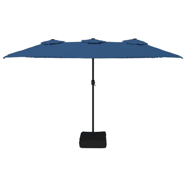 vidaXL Parasoll dobbelt hode asurblå 449x245 cm