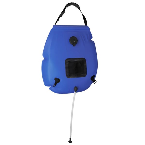 vidaXL campingbruser 20 l PVC taskefacon blå