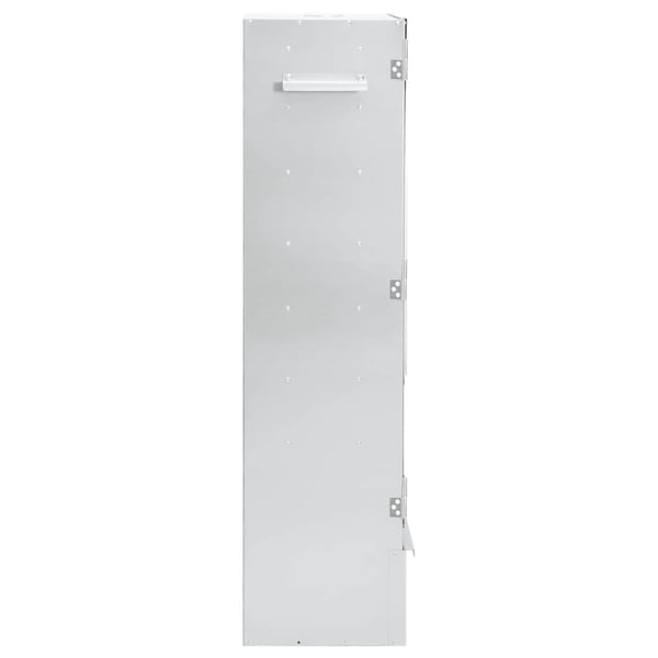 vidaXL Røykgrill med treflis 44,5x29x110 cm galvanisert stål