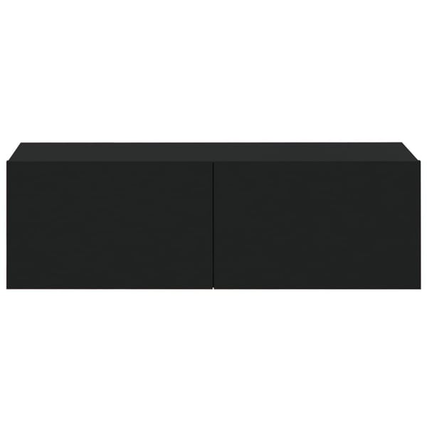 vidaXL TV-seinäkaapit 2 kpl musta 100x30x30 cm tekninen puu