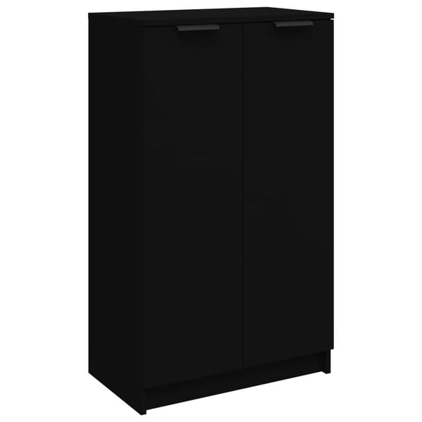 vidaXL skoskab 59x35x100 cm konstrueret træ sort