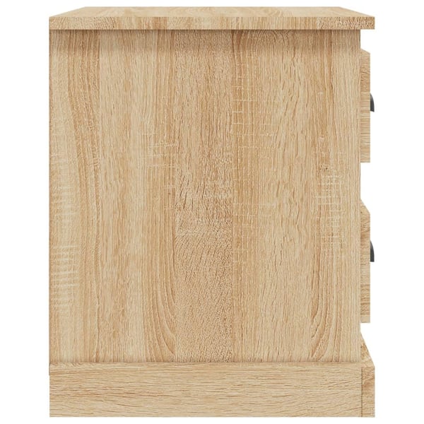 vidaXL Nattbord 2 stk sonoma eik 39x39x47,5 cm konstruert tre
