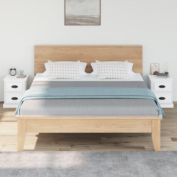 vidaXL Nattbord 2 stk hvit 39x39x47,5 cm konstruert tre