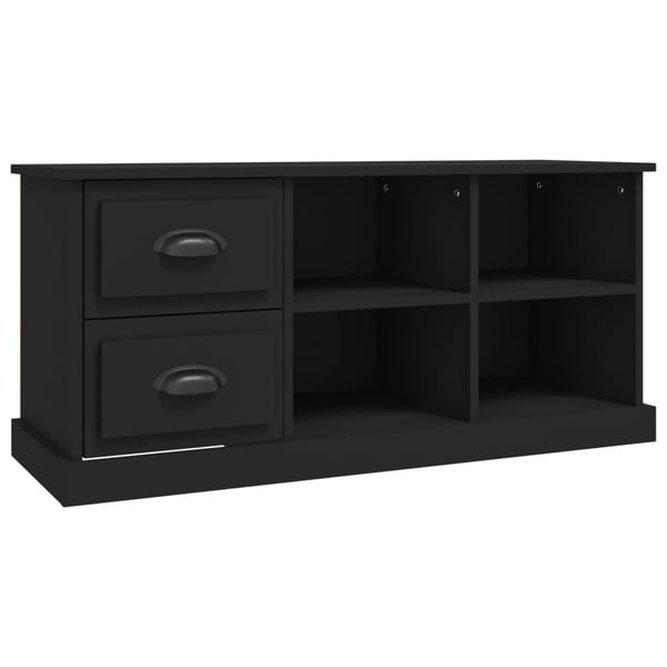 vidaXL TV-taso musta 102x35,5x47,5 cm tekninen puu