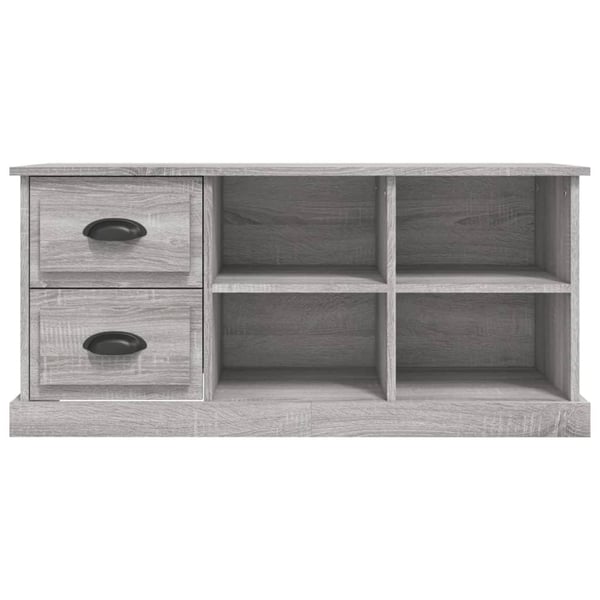 vidaXL TV-benk grå sonoma 102x35,5x47,5 cm konstruert tre