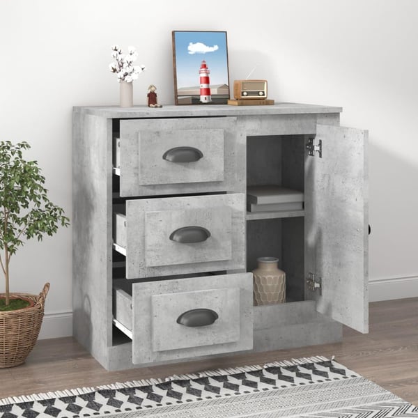 vidaXL Senkki betoninharmaa 70x35,5x67,5 cm tekninen puu