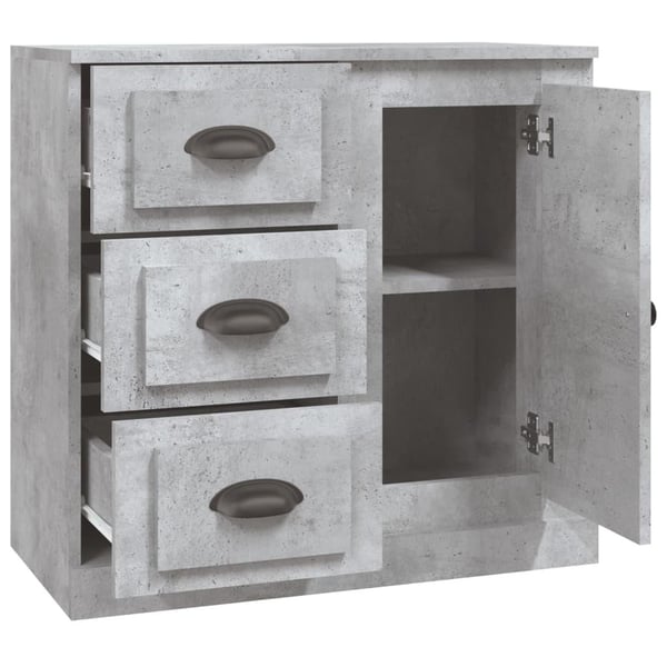 vidaXL Senkki betoninharmaa 70x35,5x67,5 cm tekninen puu