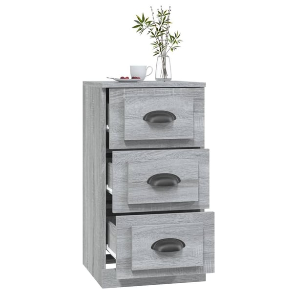 vidaXL Skjenk grå sonoma 36x35,5x67,5 cm konstruert tre