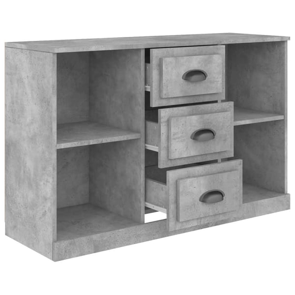 vidaXL Skjenk betonggrå 104,5x35,5x67,5 cm konstruert tre