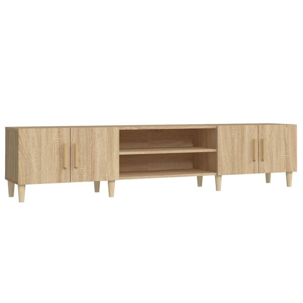 vidaXL TV-benk sonoma eik 180x31,5x40 cm konstruert tre