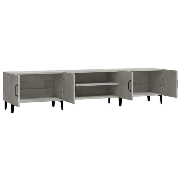 vidaXL TV-benk betonggrå 180x31,5x40 cm konstruert tre