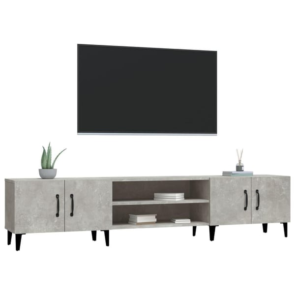 vidaXL TV-benk betonggrå 180x31,5x40 cm konstruert tre