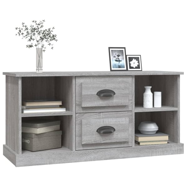 vidaXL TV-benk grå sonoma 99,5x35,5x48 cm konstruert tre
