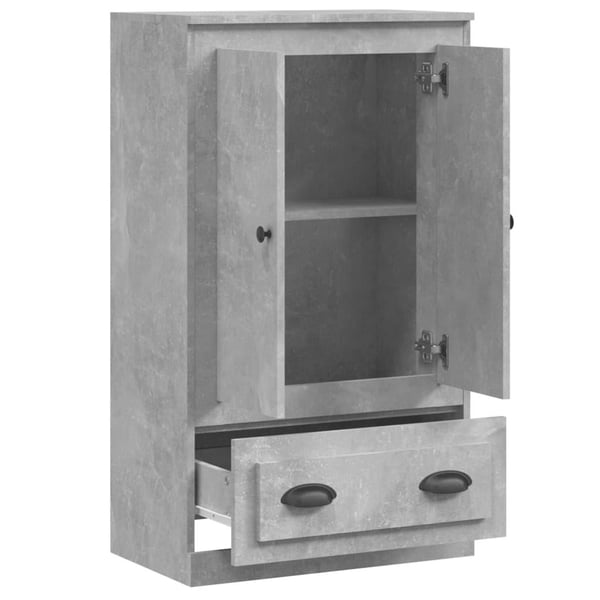 vidaXL Highboard betonggrå 60x35,5x103,5 cm konstruert tre
