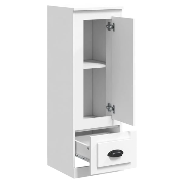 vidaXL Highboard hvit 36x35,5x103,5 cm konstruert tre