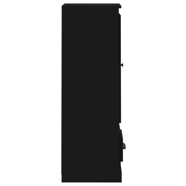 vidaXL Highboard svart 36x35,5x103,5 cm konstruert tre