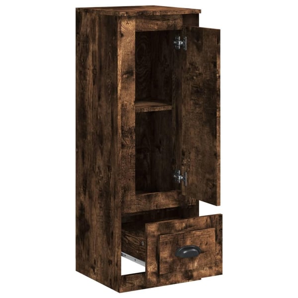 vidaXL Highboard røkt eik 36x35,5x103,5 cm konstruert tre