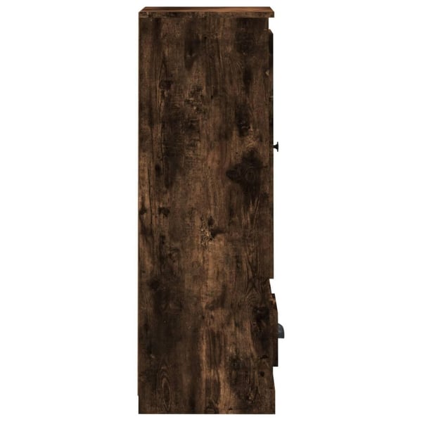 vidaXL Highboard røkt eik 36x35,5x103,5 cm konstruert tre