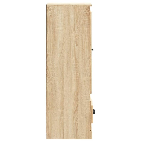 vidaXL Highboard sonoma eik 36x35,5x103,5 cm konstruert tre