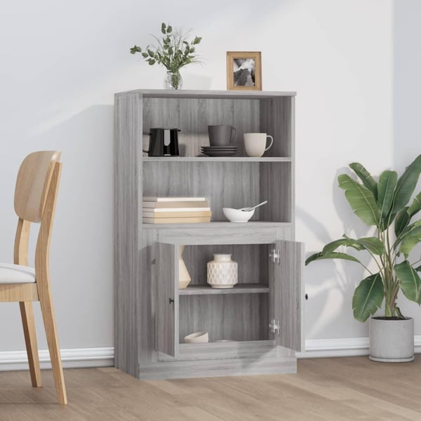 vidaXL Highboard grå sonoma 60x35,5x103,5 cm konstruert tre