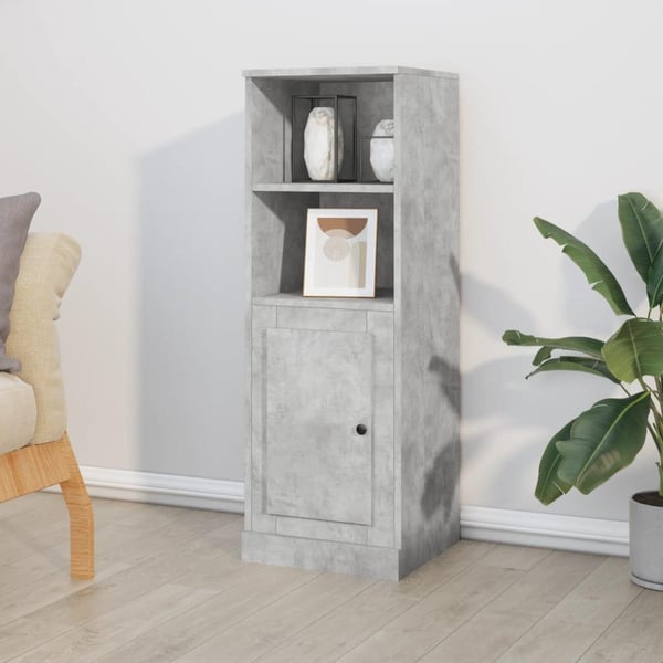 vidaXL Highboard betonggrå 36x35,5x103,5 cm konstruert tre