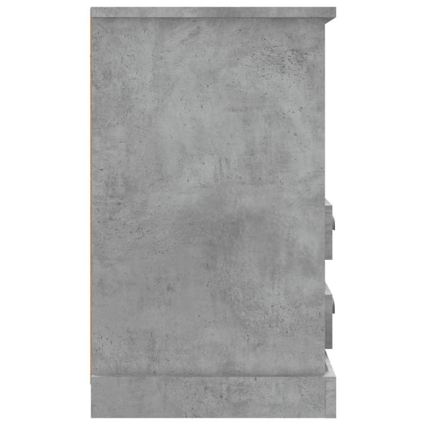 vidaXL Nattbord betonggrå 43x36x60 cm