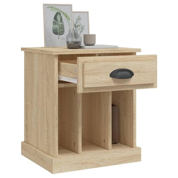 vidaXL Nattbord 2 stk sonoma eik 43x36x50 cm
