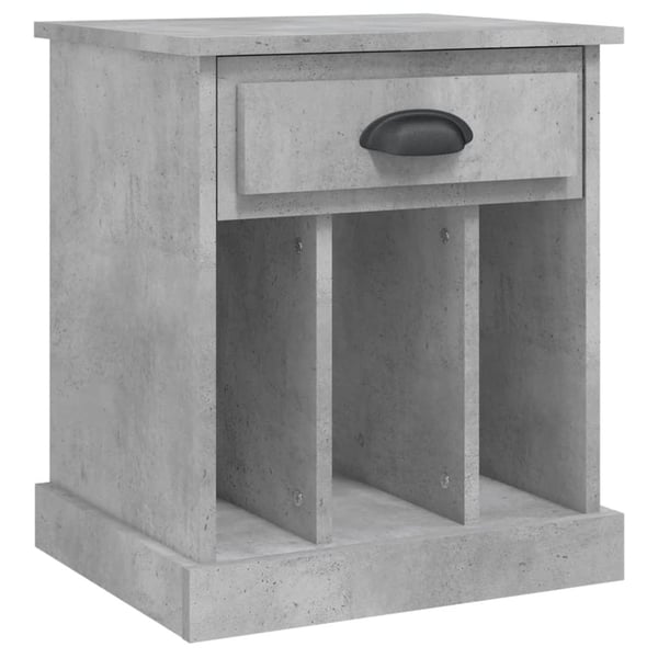 vidaXL sengebord 43x36x50 cm betongrå