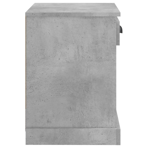 vidaXL Nattbord betonggrå 43x36x50 cm