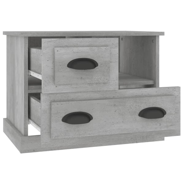 vidaXL Nattbord betonggrå 60x39x45 cm