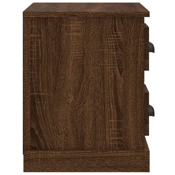 vidaXL sengebord 60x35,5x45 cm brun egetræsfarve