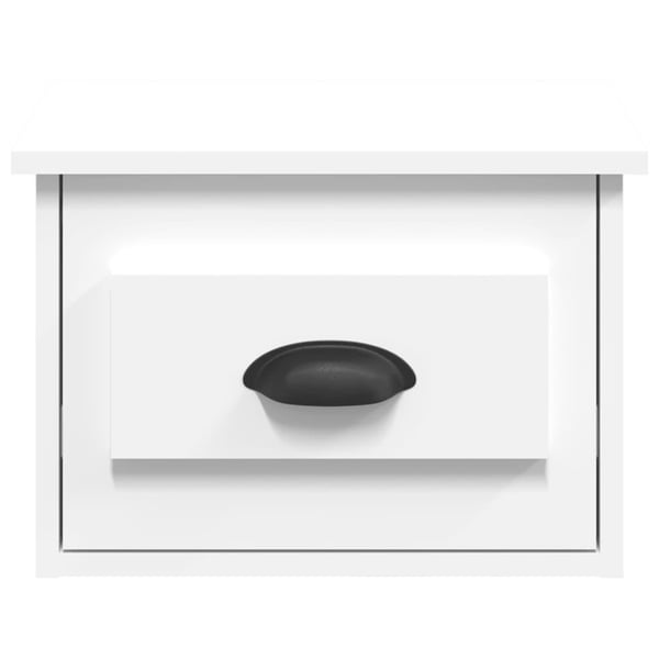 vidaXL væghængt sengebord 41,5x36x28 cm hvid