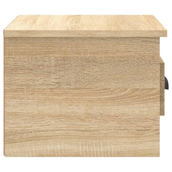 vidaXL væghængt sengebord 41,5x36x28 cm sonoma-eg