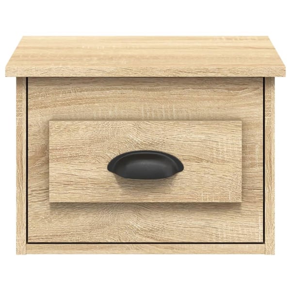 vidaXL væghængt sengebord 41,5x36x28 cm sonoma-eg