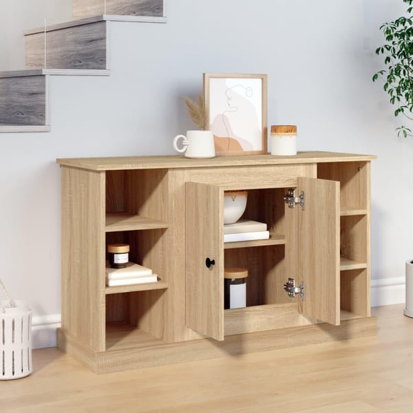 vidaXL Skjenk sonoma eik 100x35,5x60 cm konstruert tre