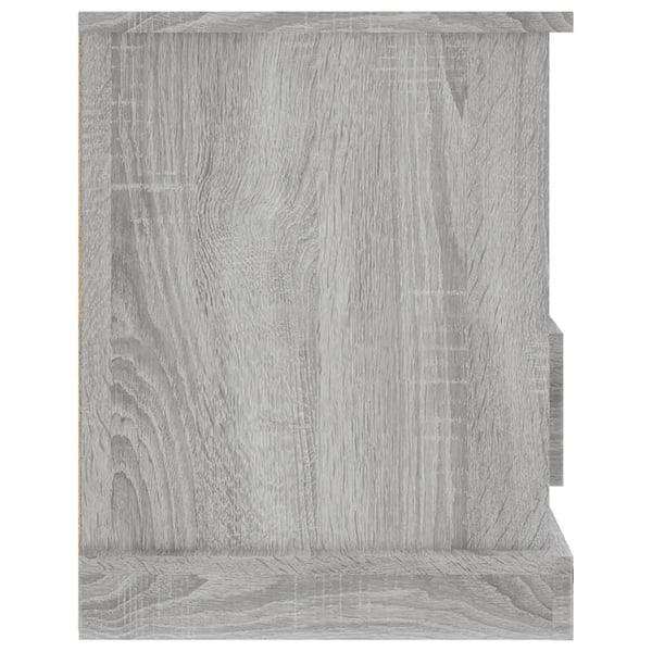 vidaXL TV-benk grå sonoma 93x35,5x45 cm konstruert tre