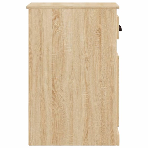 vidaXL Sideskap med skuff sonoma eik 40x50x75 cm konstruert tre