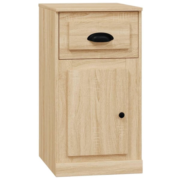 vidaXL Sideskap med skuff sonoma eik 40x50x75 cm konstruert tre