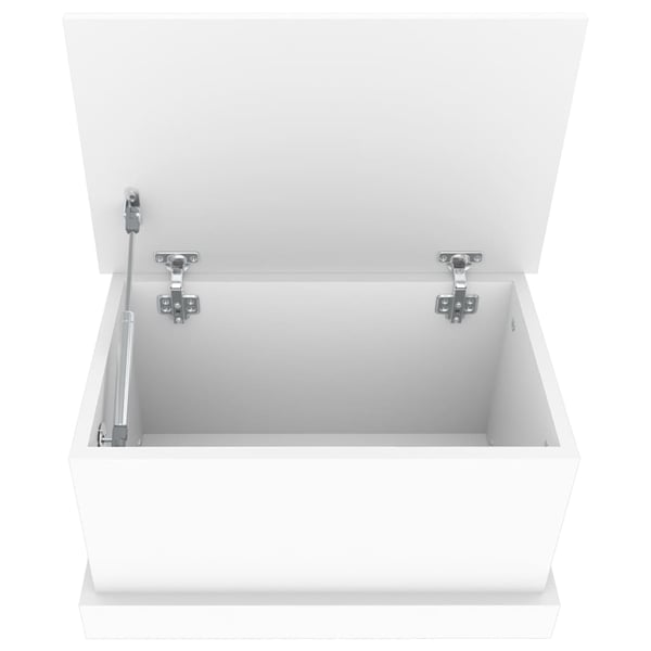 vidaXL Oppbevaringsboks hvit 50x30x28 cm konstruert tre