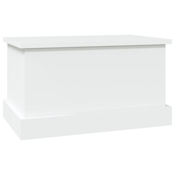 vidaXL Oppbevaringsboks hvit 50x30x28 cm konstruert tre
