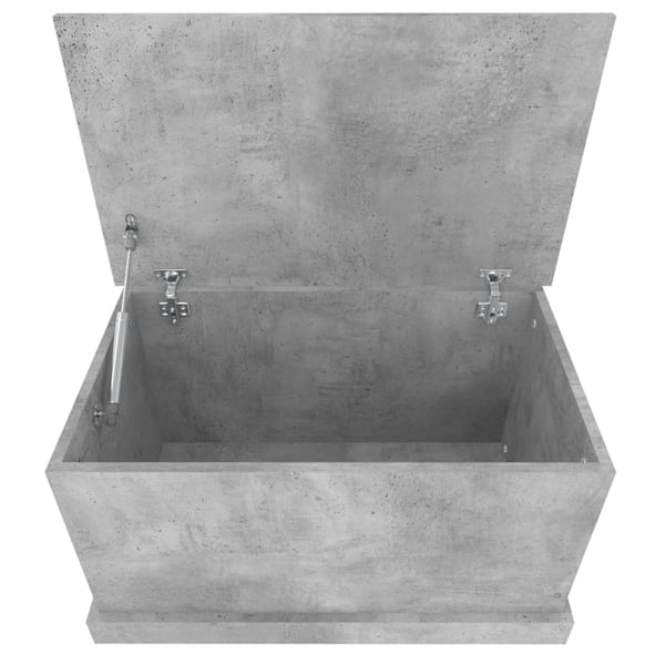 vidaXL Oppbevaringsboks betonggrå 70x40x38 cm konstruert tre